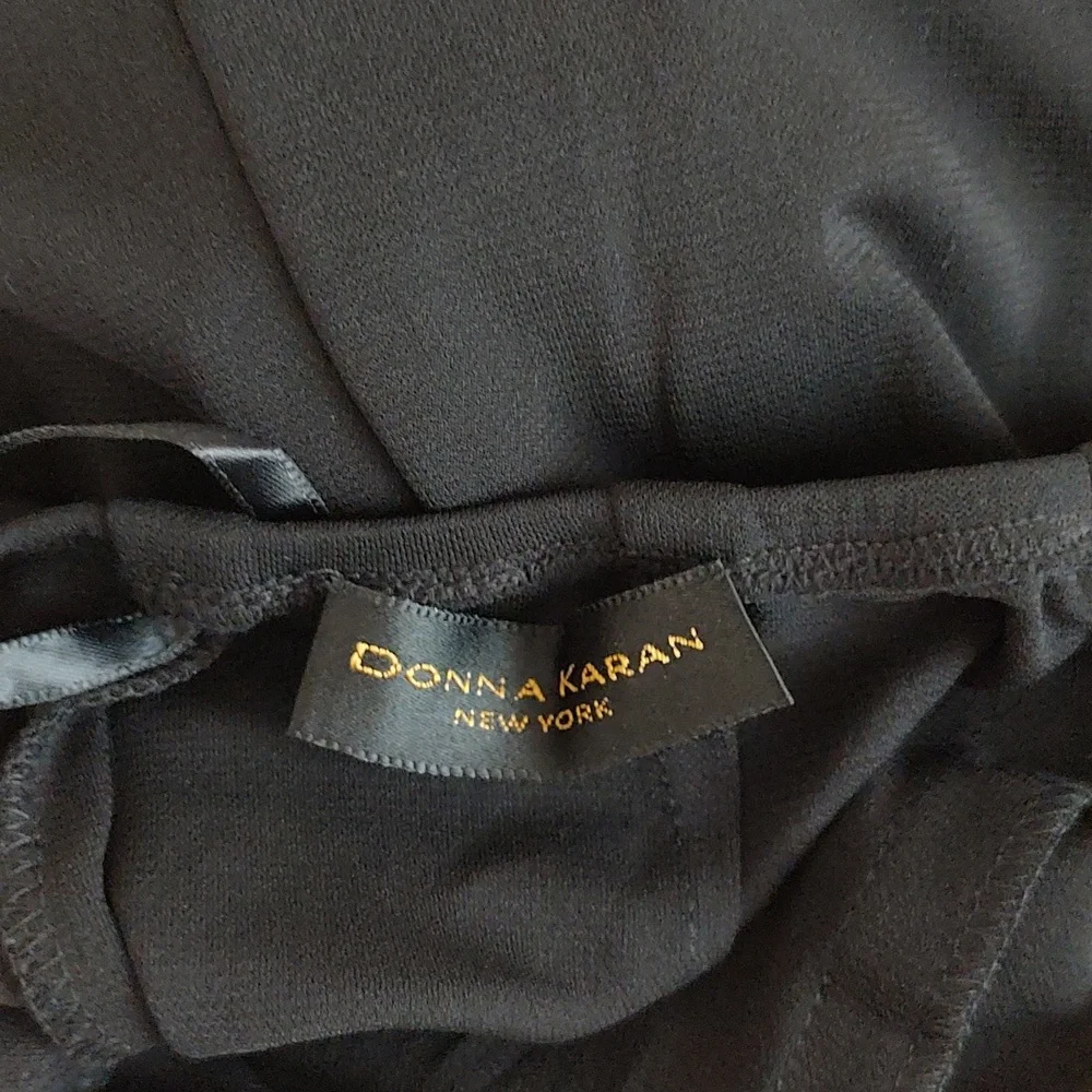 🔥HP🔥 Donna Karan NY 🔥 Black Label Front Bow Tie Closure Pants Medium 90's NWT - Picture 12 of 14